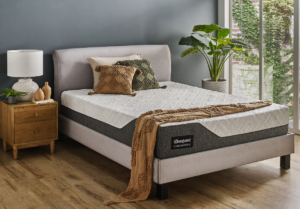 Plush Beautyrest Comforpedic mattress in a room.